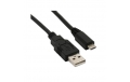 Câble USB / micro USB - 2 mètres - Noir