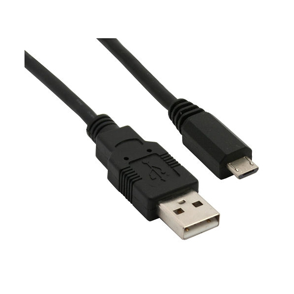 Câble USB / micro USB - 2 mètres - Noir