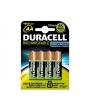 Accus photo HR6 Precharged DURACELL - Blister de 4 - Ni-Mh - 1950 mAh