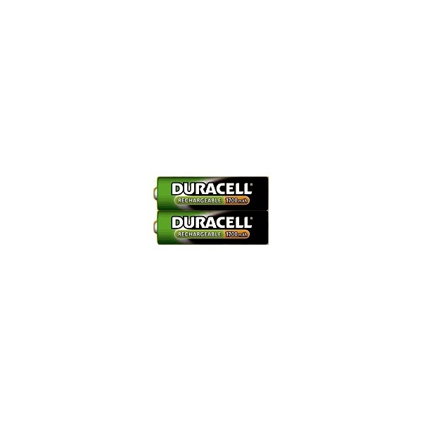 Accus photo HR6 Standard DURACELL - Blister de 2 - Ni-Mh - 1700 mAh