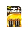 Piles LR06 Plus DURACELL - Blister de 4 - MN1500 - AA - Alcaline