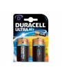 Piles LR20 Ultra DURACELL - Blister de 2 - MN1300 - Alcaline