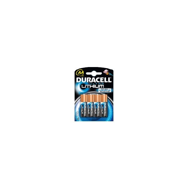 Piles LR06 Ultra DURACELL - Blister de 4 - AA - Lithium