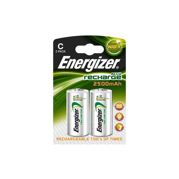 Accus HR14 Standard ENERGIZER - Blister de 2 - Ni-Mh - 2500 mAh