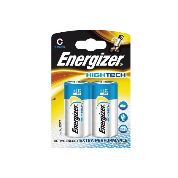 Pile LR14 High Tech ENERGIZER - Blister de 2 - Alcaline