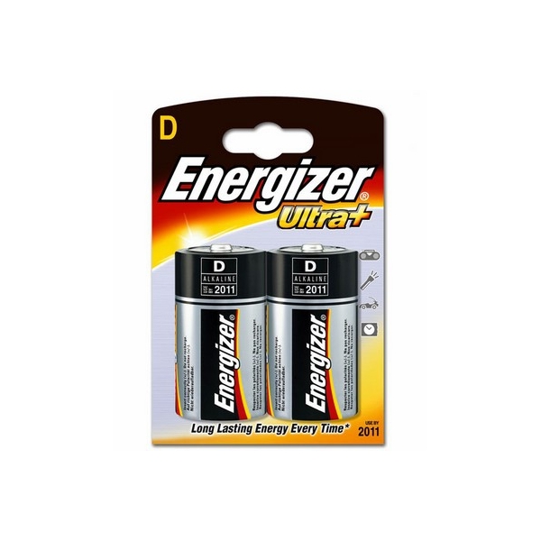 Pile LR20 Ultra Plus ENERGIZER - Blister de 2 - Alcaline