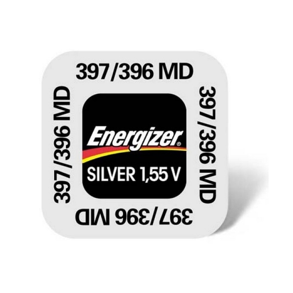 Pile de montre 396/397 ENERGIZER - Blister de 1 - SR59 - Oxyde d'argent