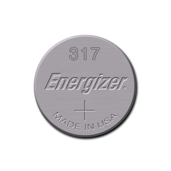 Pile de montre 317 ENERGIZER - Blister de 1 - SR62 - Oxyde d'argent