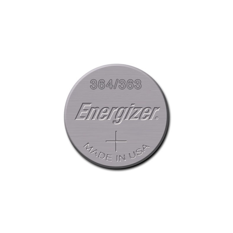 Pile de montre 364/363 ENERGIZER - Blister de 1 - SR621SW - Oxyde d'argent  - PILES 974