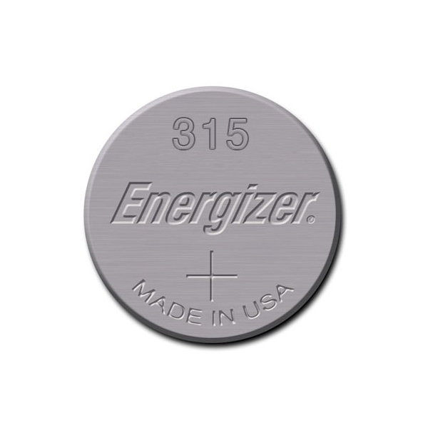 Pile de montre 315 ENERGIZER - Blister de 1 - SR67 - Oxyde d'argent