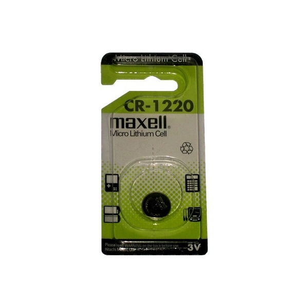 Pile électronique CR1220 MAXELL - Blister de 1 - Lithium 3V