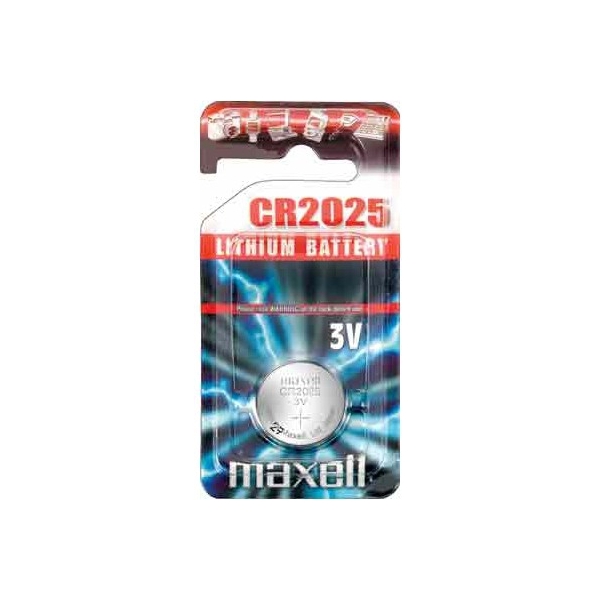 Pile électronique CR2025 MAXELL - Blister de 1 - Lithium 3V