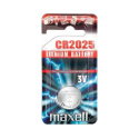 Pile électronique CR2025 MAXELL - Blister de 1 - Lithium 3V