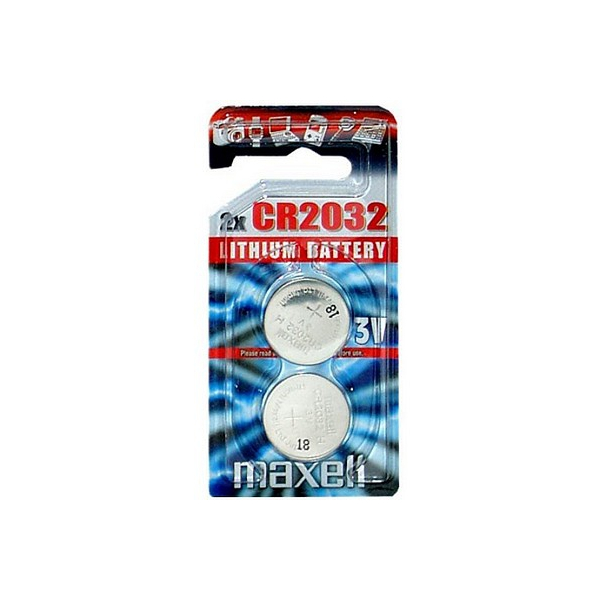 Piles électroniques CR2032 MAXELL - Blister de 2 - Lithium 3V