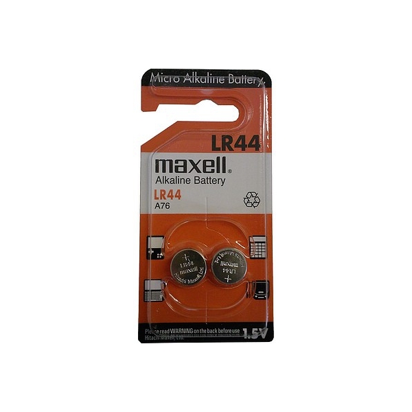 Pile alcaline LR44 A76 1,5V DURACELL Blister de 2 piles