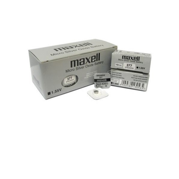 Pile de montre 377 MAXELL - Blister de 1