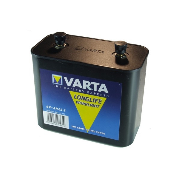 Pile 4R25/2 plastique VARTA - Blister de 1 - Saline