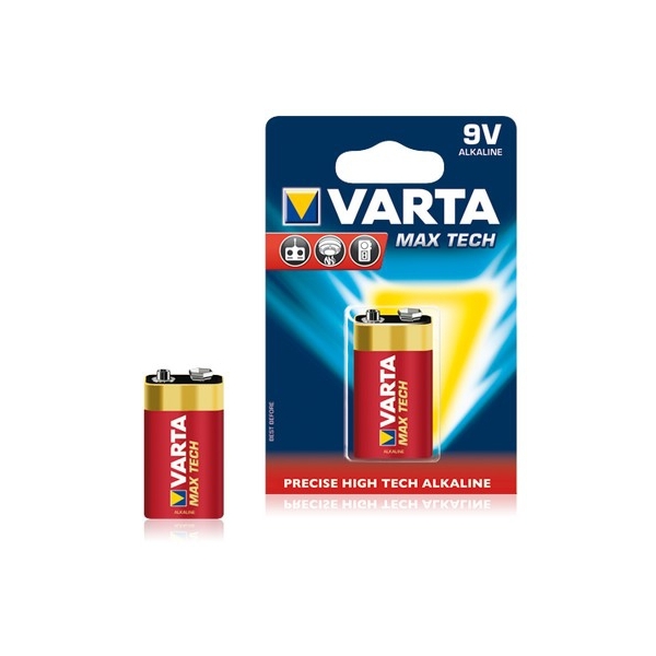 Pile 6LR61 Maxitech VARTA - Blister  de 1 - Alcaline