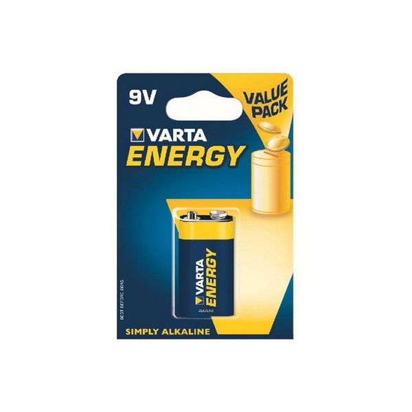 Pile 6LR61 Energy VARTA - Blister  de 1 - Alcaline