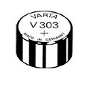Pile de montre V303 VARTA - Blister de 1 - SR44 - Oxyde d'argent