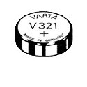 Pile de montre V321 VARTA - Blister de 1 - SR65 - Oxyde d'argent