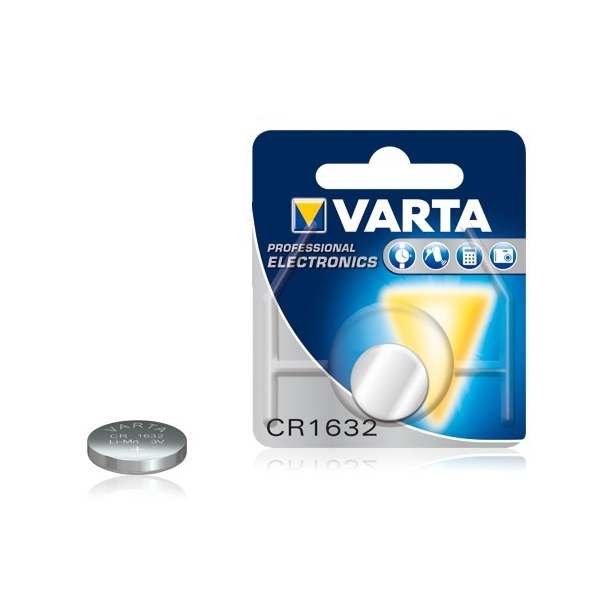 Pile électronique CR1632 VARTA - Blister de 1 - Lithium 3V