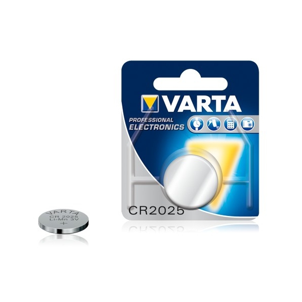 Pile électronique CR2025 VARTA - Blister de 1 - Lithium 3V