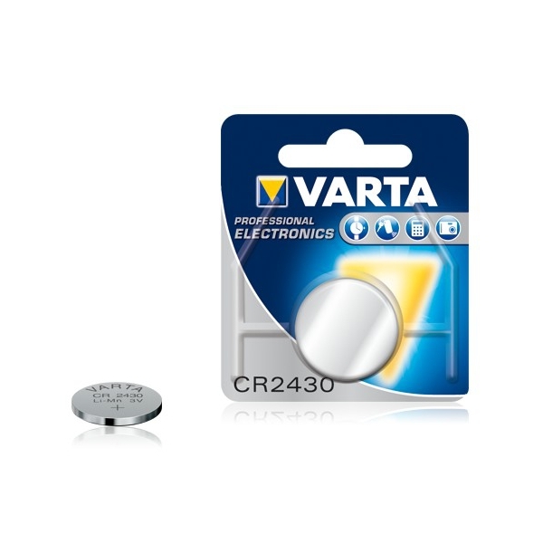 Pile électronique CR2430 VARTA - Blister de 1 - Lithium 3V