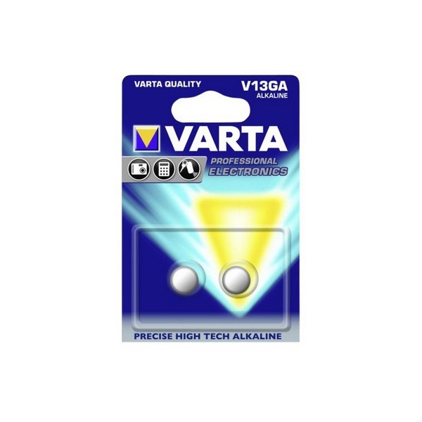 Pile électronique LR44 VARTA - Blister de 2 - V13GA