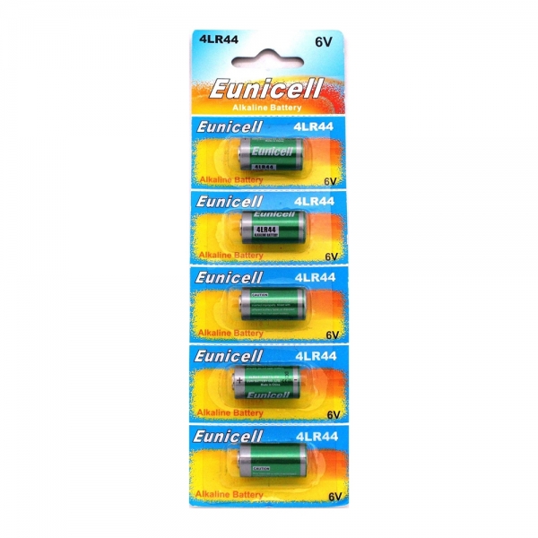 Piles 4LR44 EUNICELL - Blister de 5 - Alcaline