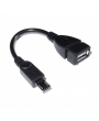 Câble adaptateur USB OTG femelle / Micro USB mâle - Noir