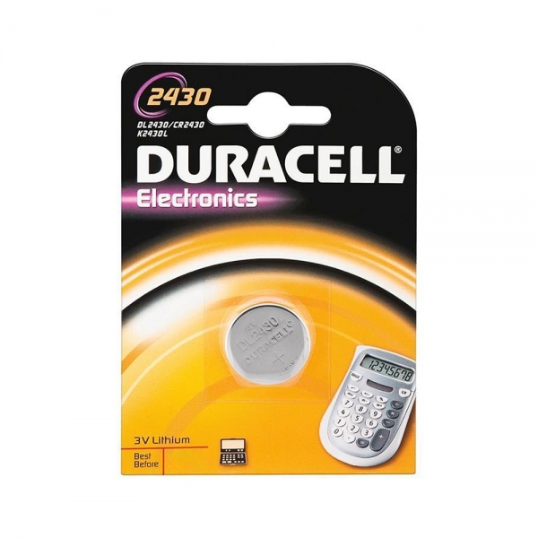 Pile électronique CR2430 DURACELL - Blister de 1 - Lithium 3V - PILES 974