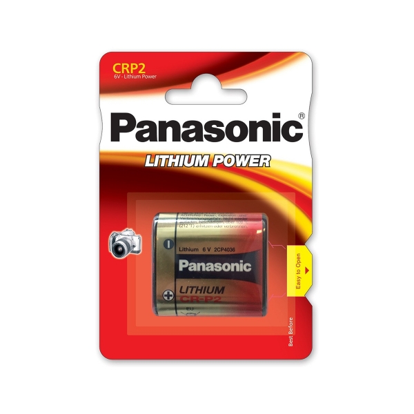 Pile photo CRP2 PANASONIC - Blister de 1 - Lithium