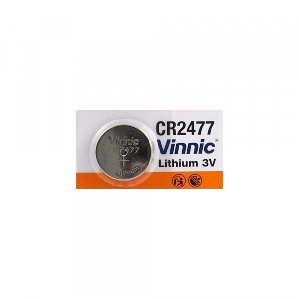 Piles CR2477 VINNIC - Blister de 1 - Lithium