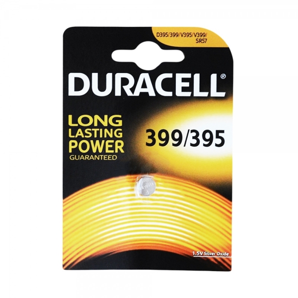 Pile de montre 395/399 DURACELL - Blister de 1 - SR926SW - Oxyde d'argent