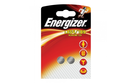 ENERGIZER 2 Piles boutons LR54 / 189 AG10 1,5 Volt Alcaline