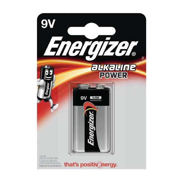 Pile 6LR61 Basic ENERGIZER - Blister de 1 - Alcaline