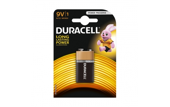 Piles alcalines 9V 6LR61 Duracell x1 sur