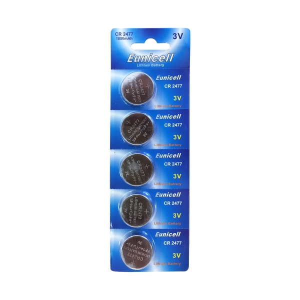 Piles CR2477 EUNICELL - Blister de 1 - Lithium 3V