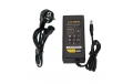 Chargeur secteur 12 V - 5A - jack 5,5mm / 2,5mm - Noir