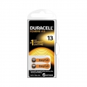 Piles auditives V13 Easytab DURACELL - Blister de 6 - PR48