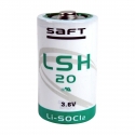 Pile LSH20 SAFT - Blister de 1 - SL780 - D - Lithium 3,6V - 13000mah