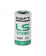 Pile LS17330 SAFT - Blister de 1 - 2/3 A - Lithium 3,6V - 2100mah