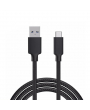 Câble USB / Type C renforcé - 1,80m - Noir