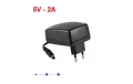 Chargeur secteur 5 V - 2A - jack 5,5mm / 2,5mm - Noir
