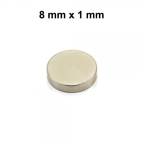 Aimant Ø 5 mm, hauteur 1 mm