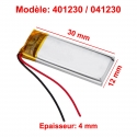 Batterie Li-Po - 3.7V - 120mAh - 401230 / 041230