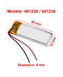 Batterie Li-Po - 3.7V - 120mAh - 401230 / 041230