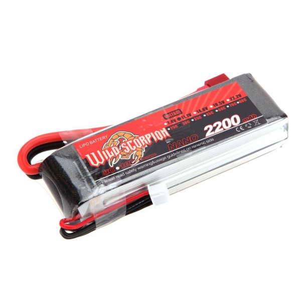 Batterie modélisme WILD SCORPION - LiPo - 11,1V - 2200 mAh - 30C