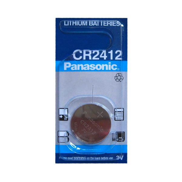 Pile CR2412 PANASONIC - Blister de 1 - Lithium 3V